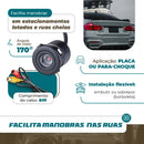 Câmera De Ré Automotiva 2 Em 1 Colorida Borboleta E Embutir Vision Carro Segurança