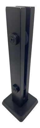 Coluna Torre Puxadores 40 Cm Preto Fosco 2 Furos Guarda Corpo Inox Puxadores Online