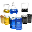 Lampião Retro Solar Lanterna Super Led Recarregavel Cor Dourado Fluoreled