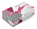 Luvas descartáveis UniGloves Clássico cor rosa tamanho PP de látex com pó x 100 unidades