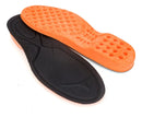 Kit 6 Pares Palmilhas Gel Pu Alta Absorção De Impacto Cor Preto E Laranja Tamanho Da Palmilha 42