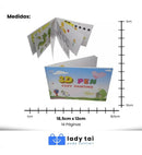 Livro Para Caneta Impressora 3d Infantil Refil Filamento Lady Tai