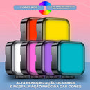 Rgb Profissional Mini Portátil Iluminador Led Fotos E Videos Preto Rgb