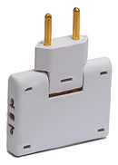 Kit 4 Pino Adaptador Benjamin T Articulado 3 Saídas Eletroplas Eletrico V-07 V-06