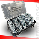 Jogo Porca Rebite Rosca Interna Maleta M4 M5 M6 M8 M10 Nf-e