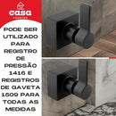 Acabamentos Registro Volante Metal Padrão Deca C 70 Preto Acabamento Fosco