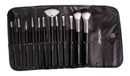 Kit de 12 pincéis para maquiagem Macrilan KP1-5E cor preto