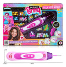 Polibrinq Brinquedo Menina Kit Miçangas Fazer Tranças Cabelo Penteado Rosa