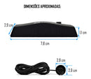 Sensor De Estacionamento Preto Capsula 22mm