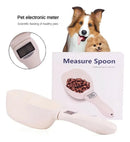Colher eletrônica de medição de alimentos para animais de estimação Pet Food Measuring S Cor Branco