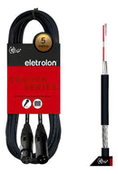 Cabo De Microfone Balanceado Xlr Macho X Xlr Femea 5m Metros