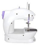 Mini Máquina De Costura Reta Com Luz Epsilon Eps-sm205 Portátil Branca