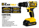Parafusadeira E Furadeira Impacto The Black Tools Tb-21pw 3/8 Cor Amarelo Frequência 50/60 Hz