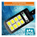 Kit 2 Refletor Iluminação Solar 400w Holofote Cob 160 Sensor Preto