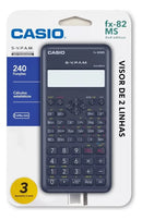 Calculadora Científica Casio Fx-82ms 2nd Edition Com 240 Funções Segunda Edição S-V.P.A.M. Acompanha Capa Cor Preto