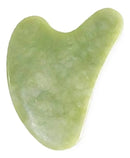 Rolo Pedra Jade + Placa Gua Sha Coração Massagem Facial Cor Outro