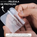 Ecomixshop Kit 10 Ganchos Adesivo Inox Suporte Parede Super Aderência Sem Prego Sem Sujeira