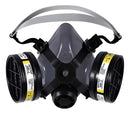 Máscara Respiratória Protetora Semi Facial Epi Com 2 Filtros Gases Vapores Pó Fumaça Pintura Com Óculos