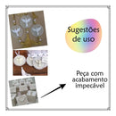 20 Unidades Divino Espirito Santo 5x4 Cm -resina- Ref:0096 Branco