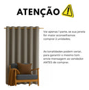 Cortina Blackout Tecido Grosso 1,40m X 2,50m Cor Cinza Corta Luz Porta Balcão