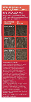 Shampoo Tonalizante Grecin 5 Castanho Médio Escuro Cobre os Grisalhos 60ml
