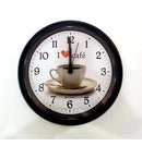Relógio De Parede Café Gourmet Eurora 6586 Cor da estrutura Preto