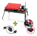 Tomate MTN888 Mesa Articulada Dobravel P/ Notebook Com Cooler Sofa Cama Negro