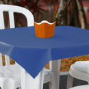 Kit Festa Toalha Para Mesa De Plástico Descar Kit Toalha Azul