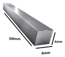 Chaveta Quadrada Barra 6x6x500mm Em Aço Sae 1045 Trefilado