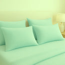 Kit 4 Fronhas Travesseiro 50x70 Malha Algodão Lisa M Verde