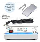 Estufa Manicure Esterilizadora Alicates Unha + Kit Mega Bell Cor Branco