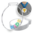 Medalha Acrílico Cristal Redonda Kids Kit 100 Un 4cm 2mm