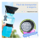 Bebedouro garrafa Pet Aqua Dog 500ml portátil garrafa cães e gatos cor azul