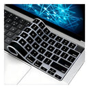 Película Protetor Teclado New Macbook Air 13 Chip M2 A2681 Cor Preto Com Letras Brancas / Padrão US Americano