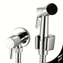 Ducha Higiênica Soft inox Completa 100% Metal 1/4 De Volta Cor Prateado