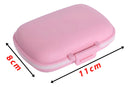 Porta Medicamento Portátil Cápsulas Viagem Compartimento Cor Rosa