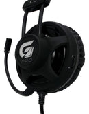 Fone de Ouvido Gamer Fortrek Headset H2 Pro Over LED Azul Cor Preto para PC