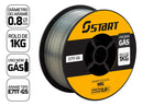 Kit 2 Arame Solda Mig Uso Sem Gás 0,8mm 1kg E71t-gs Start + 2 Esquadros 12kg