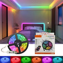 Fita Led 5050 Rgb 16 Cores Bluetooth Controlador 30d/m com controle App Ip65