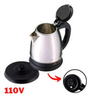 Chaleira Jarra Elétrica Bule Inox 1,8 Litros Bak Prata Cor Preto