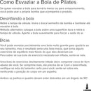 Bola de Pilates e Yoga Antiestouro 65cm para pessoas de até 300kg - Superfície Antiderrapante - cor AZUL