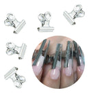 Kit 12 Presilhas Curvatura C Unhas De Gel Fibra Acrygel 31mm