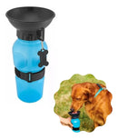 Bebedouro garrafa Pet Aqua Dog 500ml portátil garrafa cães e gatos cor azul