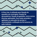 Pino Liso Ação Indireta Aço Ancora 1/4x55 Cx/100 Unidades