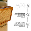 Woodbox Kakebo Criativo guarde dinheiro com o método japonês cor marrom-claro 10 mil reais