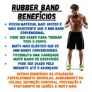 Kit Com 4 Rubber Band Mini Band Faixa Elástica Pilates Fisioterapia