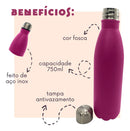 Garrafa Inox 750ml Antivazamento Academia Squeeze Inox