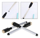 Kit 10 Canetas Preta Para Quadro Branco Com Apagador E Imã