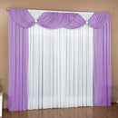 Cortina Malu 3 Metros X2,80 Sala Quarto Janela Po Lilás/Branco