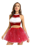 Saia Tule Tutu Festa Carnaval C/brilho 40 Cm Vária Lilás 40